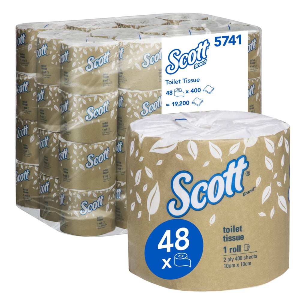 SCOTT® Toilet Tissue Roll 2 Ply 400"s | 48/CTN