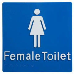 Dolphy Toilet Braille Sign | Blue