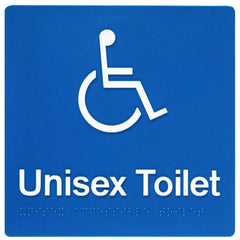 Dolphy Toilet Braille Sign | Blue