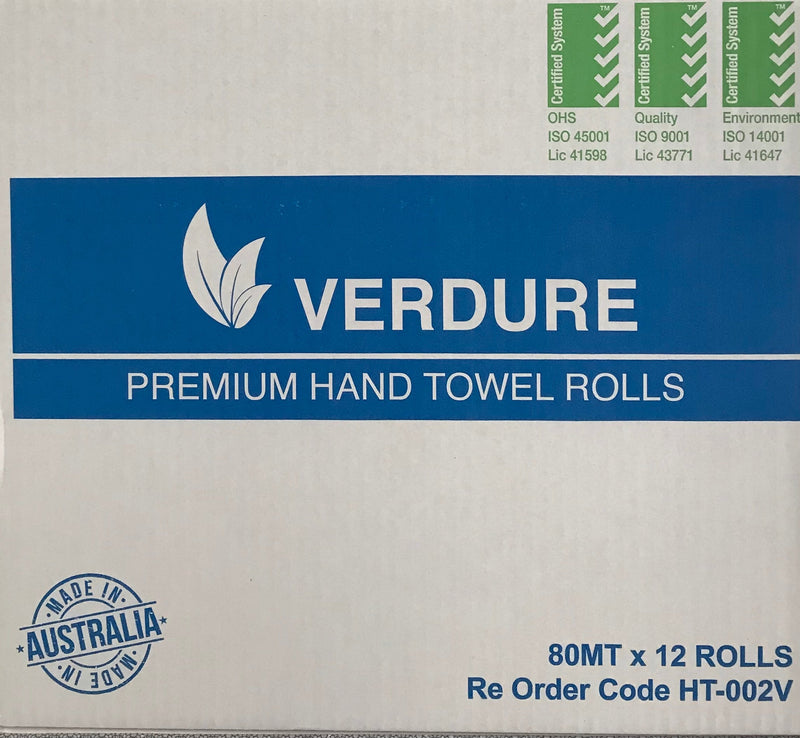 VERDANT Premium Hand Towel Roll 80m | 12/CTN