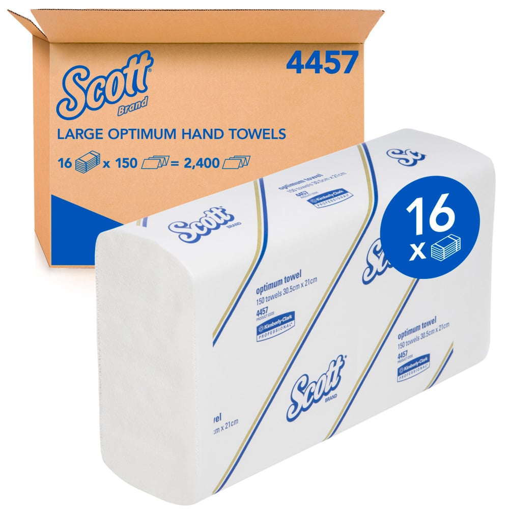 SCOTT® Towel Optimum White 150M  | 16/CTN