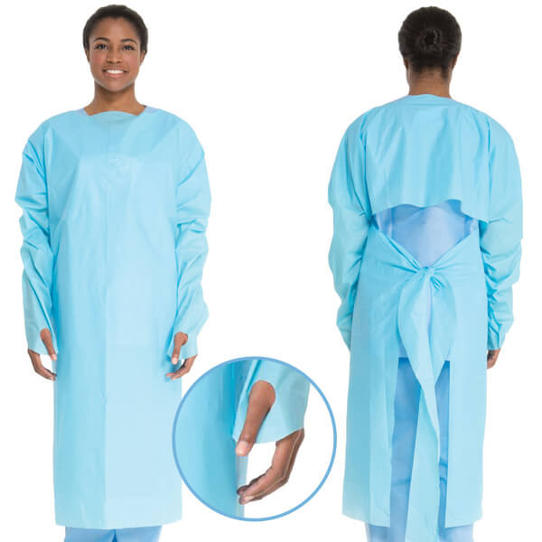 Thumbs Up Imprevious Isolation Film Gown  Units | 15/CTN