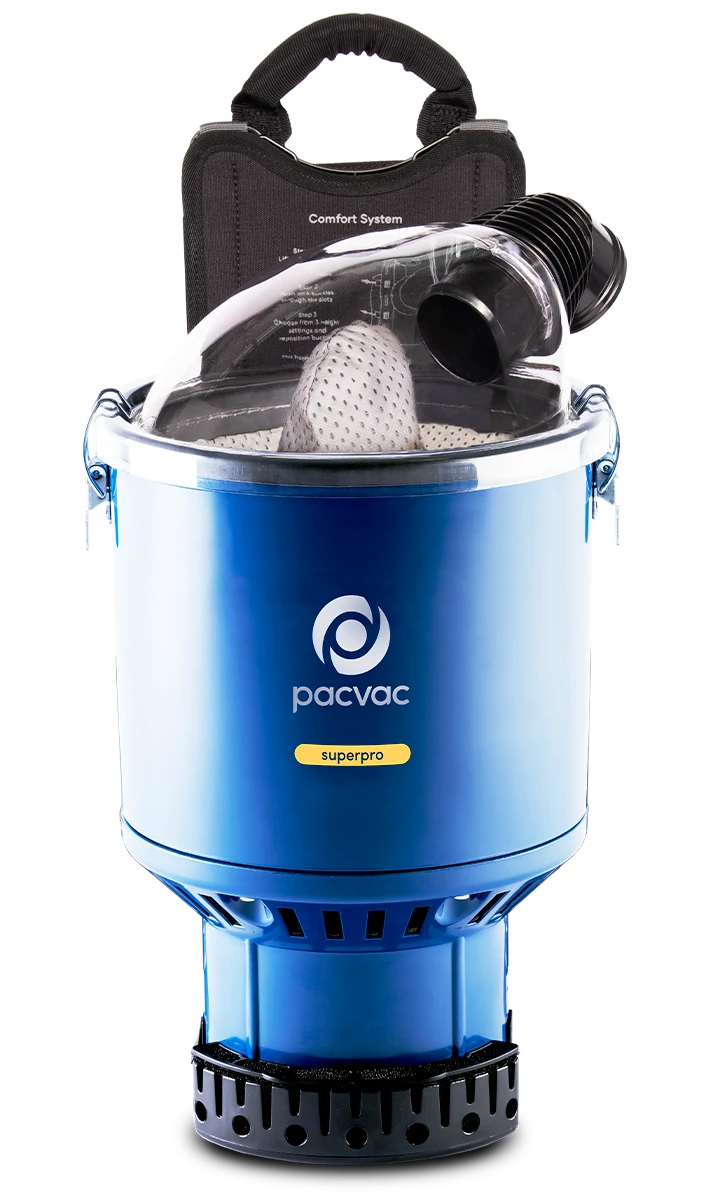 PacVac SuperPro | Corded Backpack Vacuum