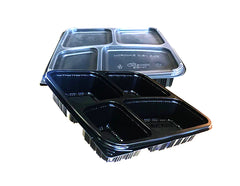 4 Compartment Takeaway Tray & Lids Sold Seperately | 300/CTN