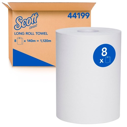 SCOTT® Roll Towel White  140M | 8/CTN