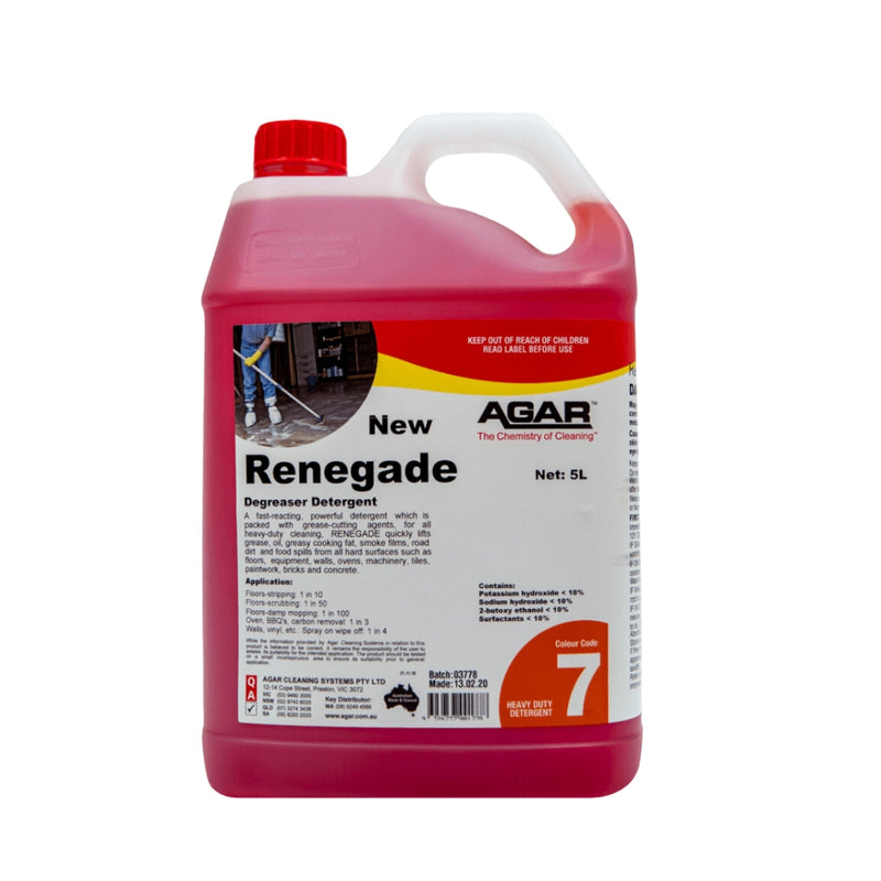 Agar Degreaser Detergent Renegade | 5L