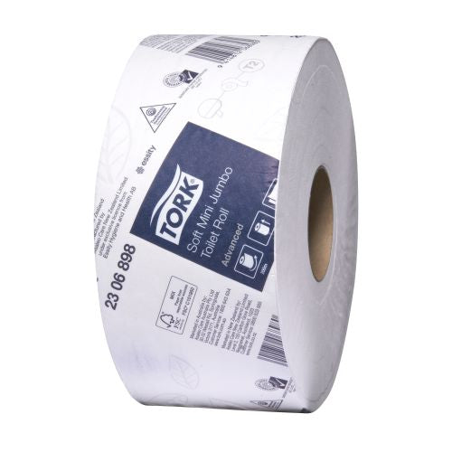 Tork  Mini Jumbo Toilet Roll Advanced 2Ply | 12/CTN