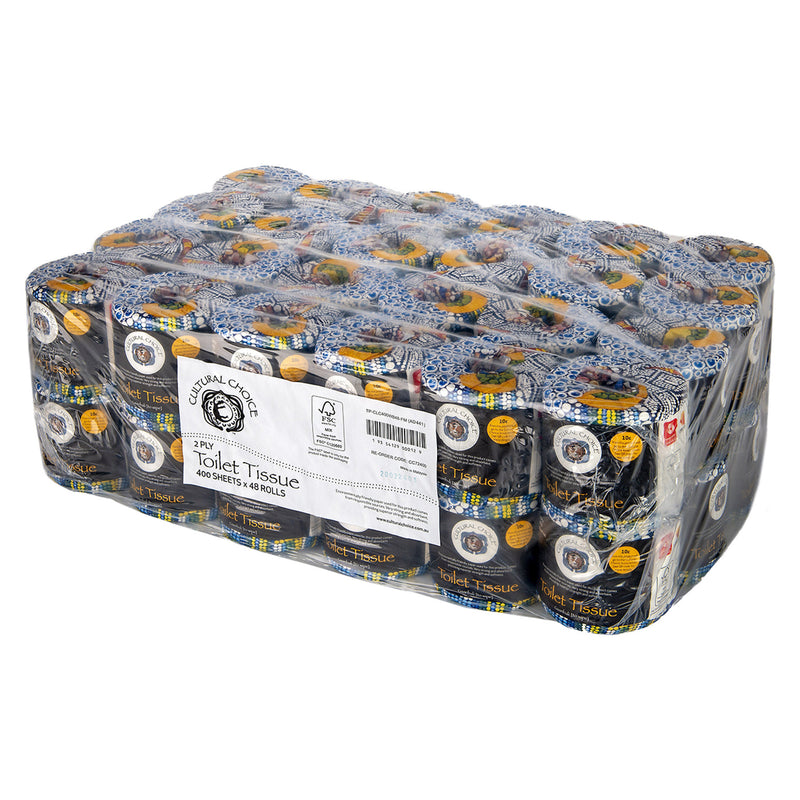 CULTURAL CHOICE  Toilet Roll 2 ply 400S' | 48BAG