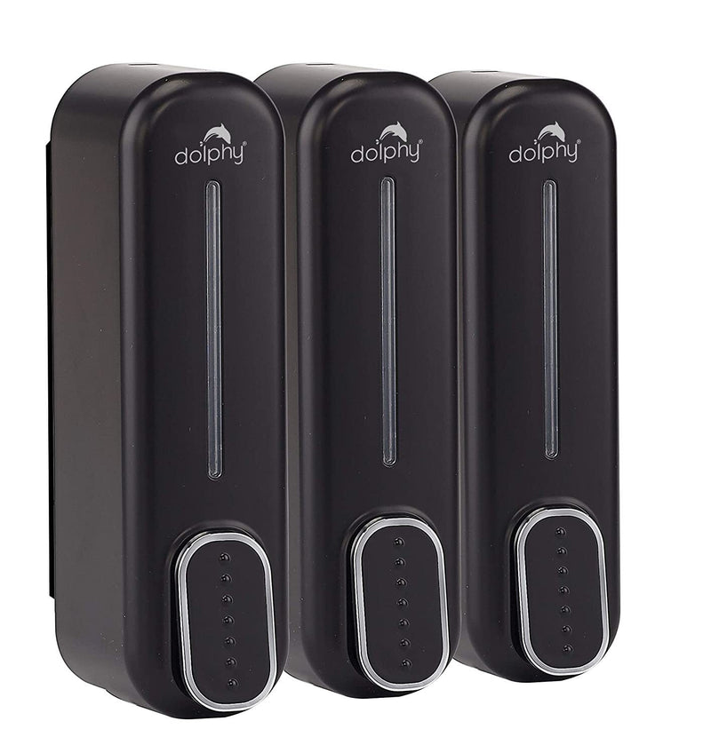 Soap Dispenser Set of 3 Black | 300ml