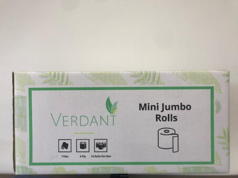 Verdant Mini Jumbo Roll 2Ply 115 Sheets | 12/CTN