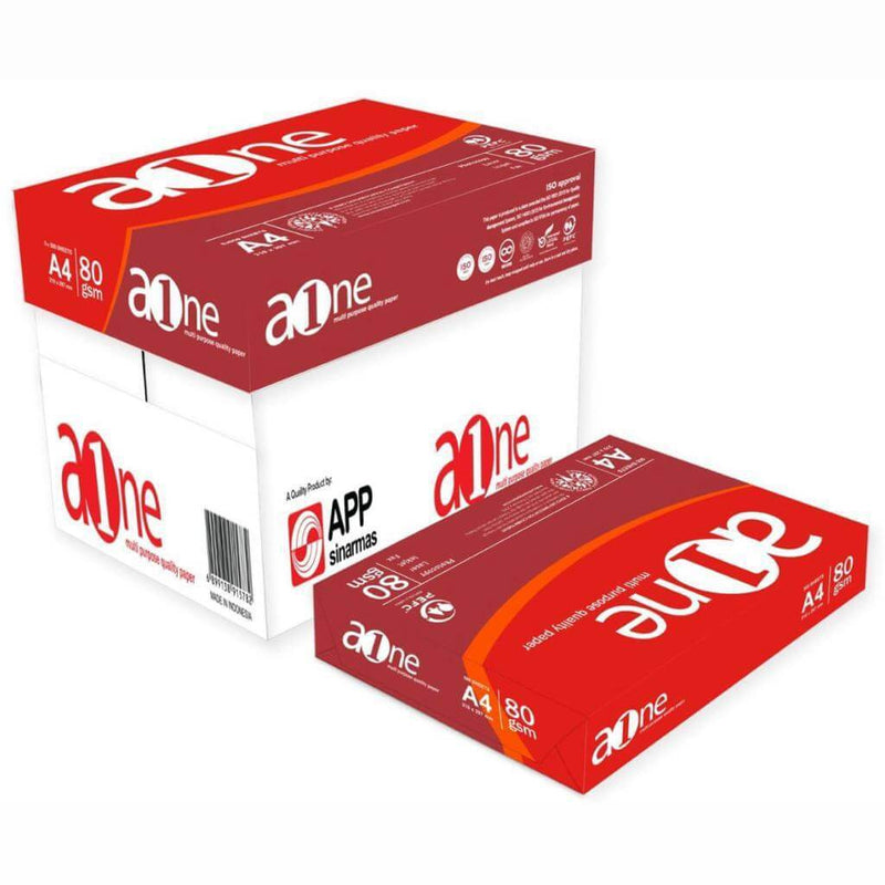 Aone Paper A4 80GSM 500's | 5/CTN