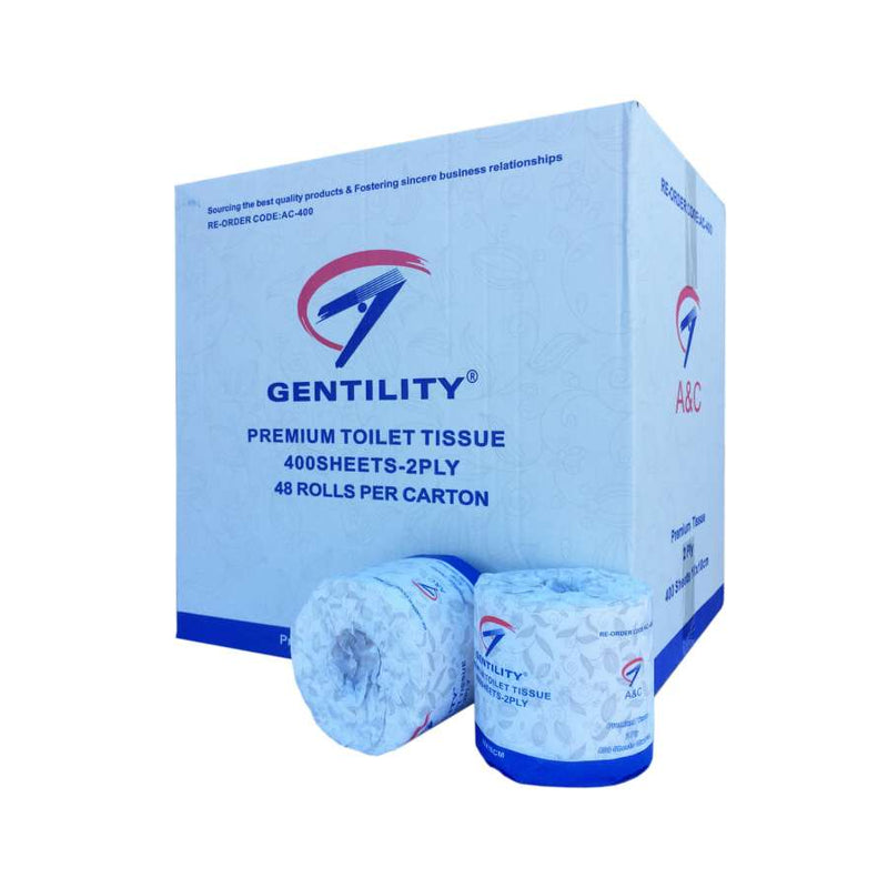 Toilet Paper 2 Ply 400's 14GSM | 48/CTN