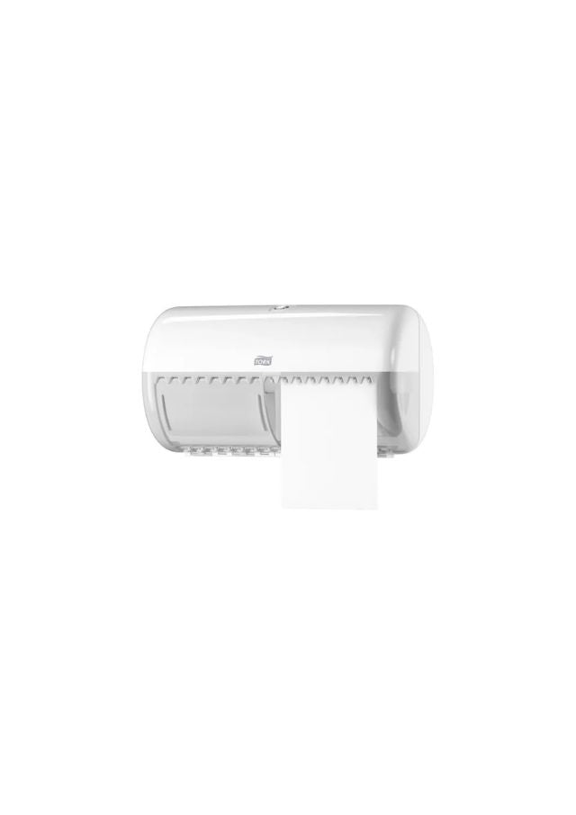Tork Toilet Roll Twin Dispenser White