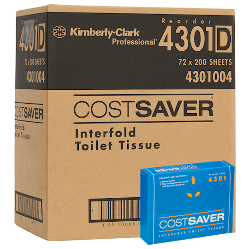 Kimberly Clark Costsaver Interfold Toilet Tissue | 72